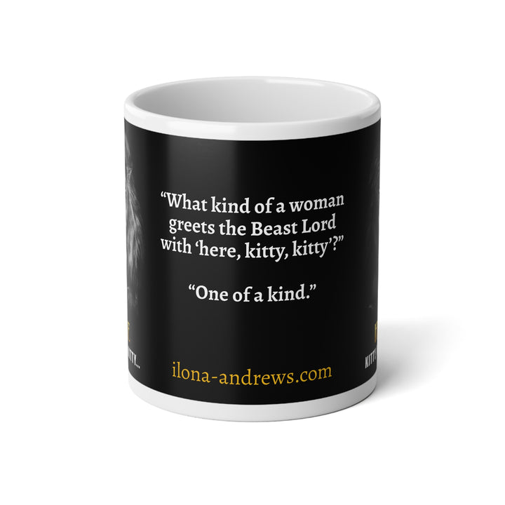 Jumbo KD Ceramic Mug - Here, Kitty, Kitty (20 oz)