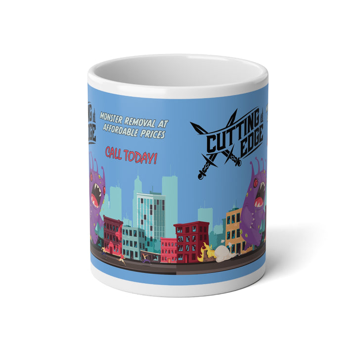 Jumbo KD Ceramic Mug - Cutting Edge Blue (20 oz)