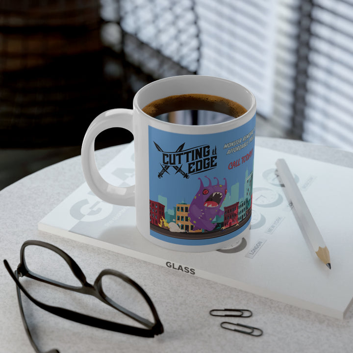 Jumbo KD Ceramic Mug - Cutting Edge Blue (20 oz)