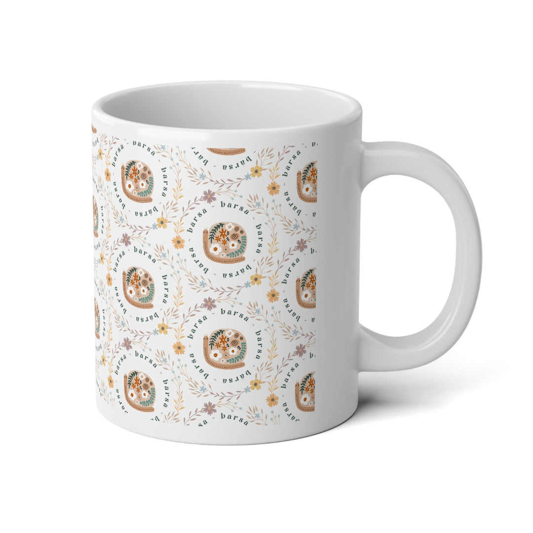 Jumbo Innkeeper Ceramic Mug - All the Barsas (Many snails, per request) (20 oz)