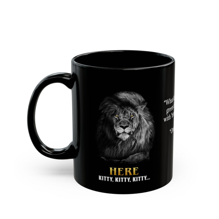 KD Ceramic Mug — Here, Kitty, Kitty (11oz, 15oz)