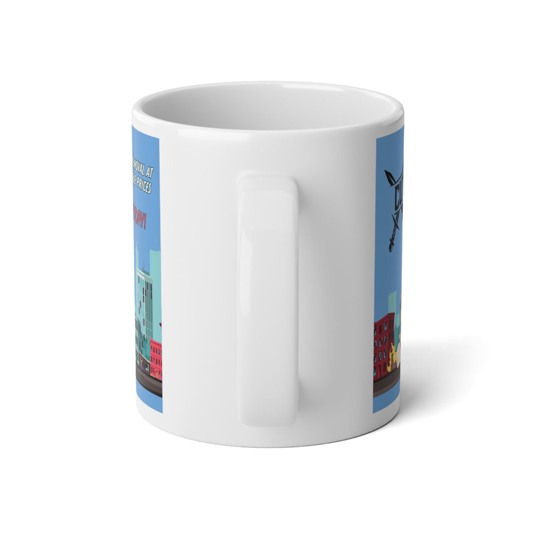 Jumbo KD Ceramic Mug - Cutting Edge Blue (20 oz)
