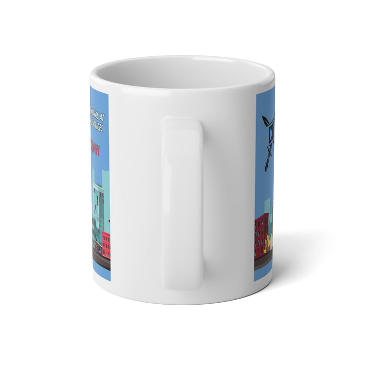 Jumbo KD Ceramic Mug - Cutting Edge Blue (20 oz)