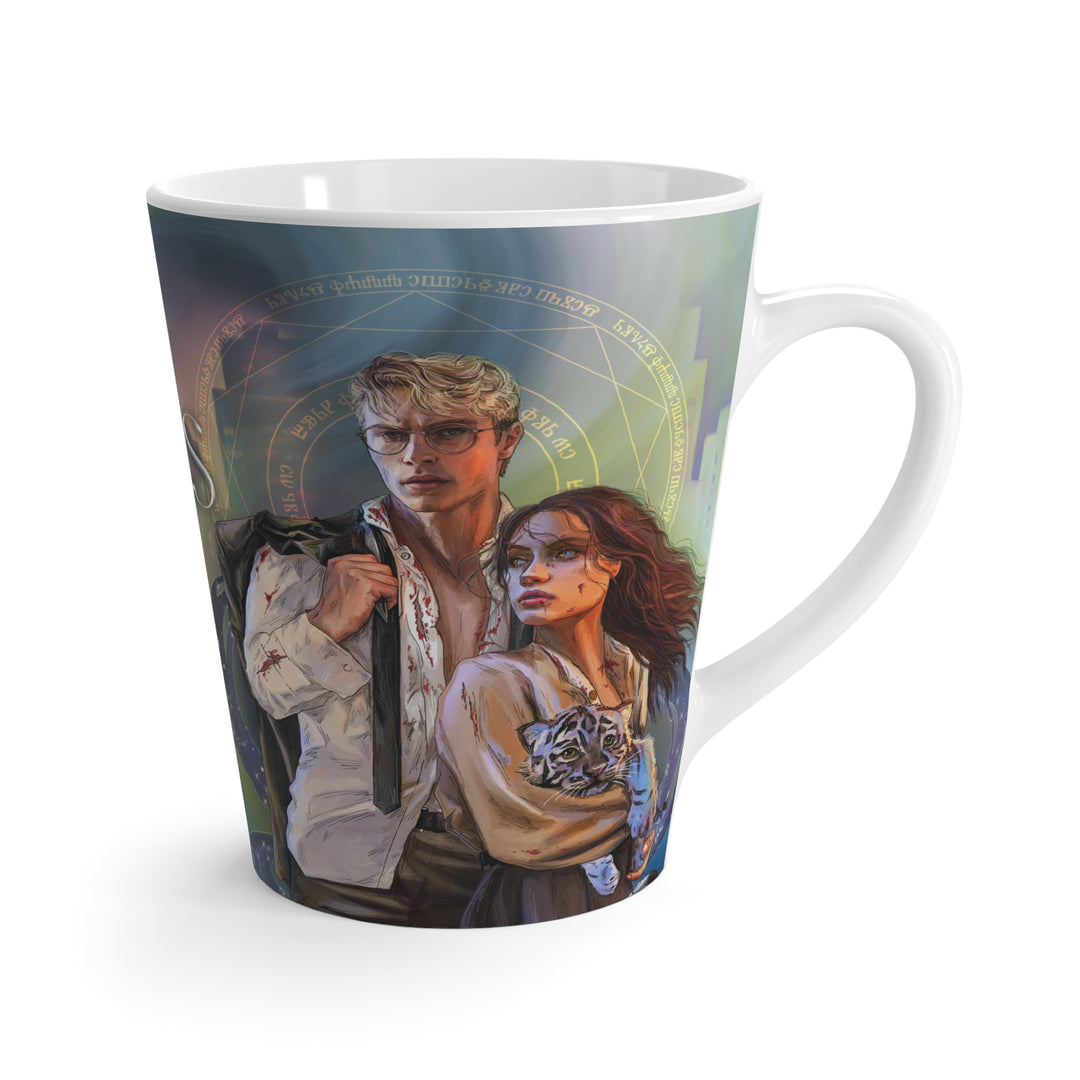 Hidden Legacy Latte Mug(12 oz) — Beast Business (Tiger, left side.)