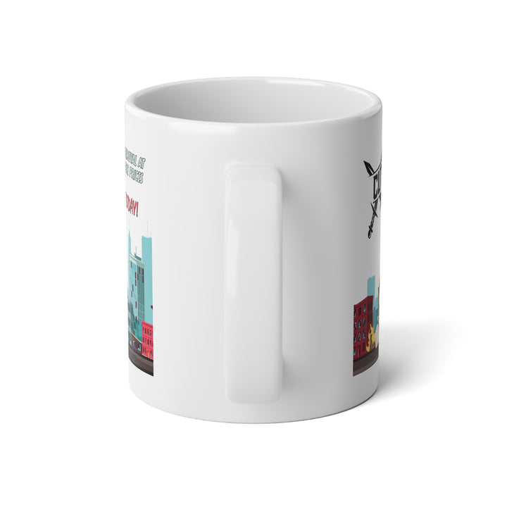 Jumbo KD Ceramic Mug - Cutting Edge (20 oz)