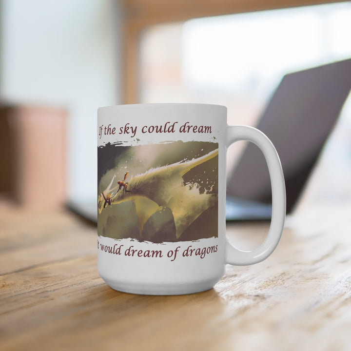 Edge Ceramic Mug (15 oz) — Sky Dreams