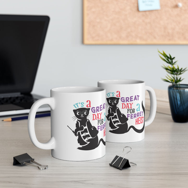 Hidden Legacy Ceramic Mug — Ferret Heist (11oz/15oz)